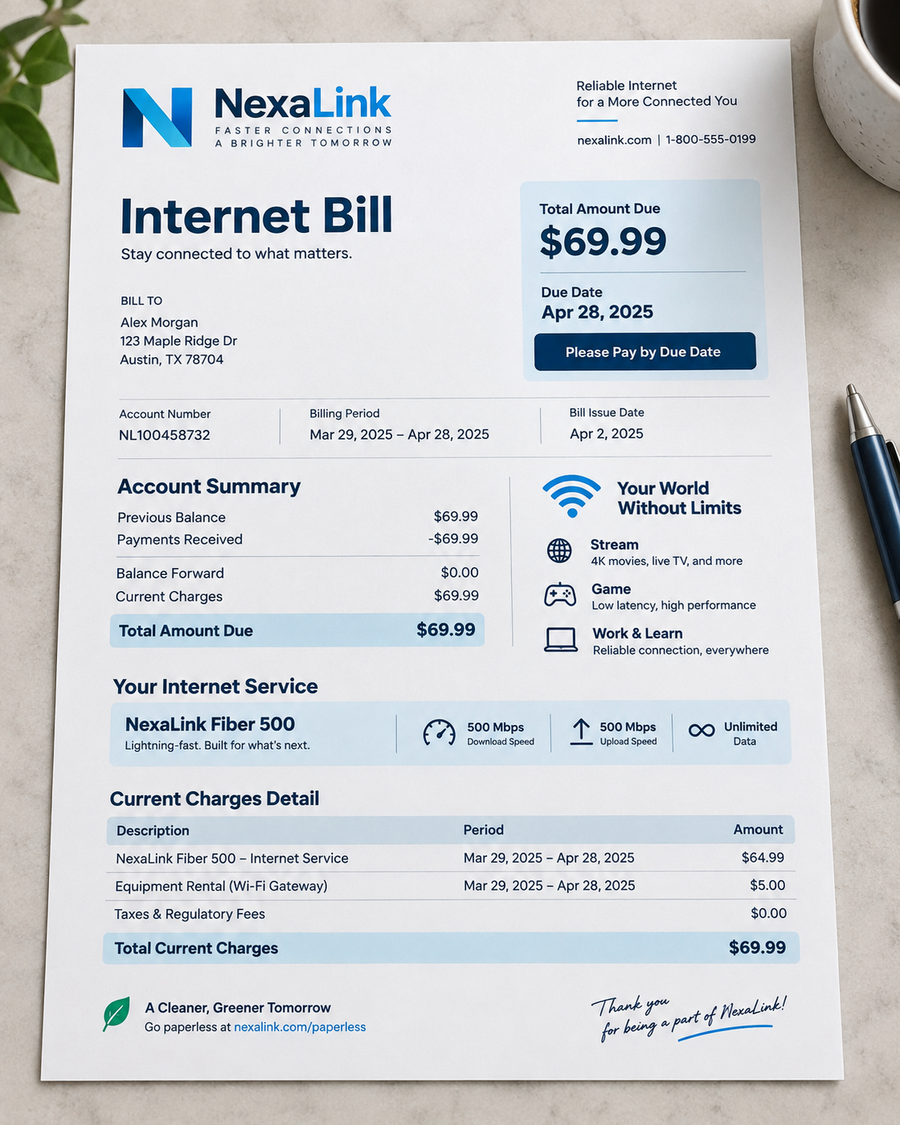 Internet Bill